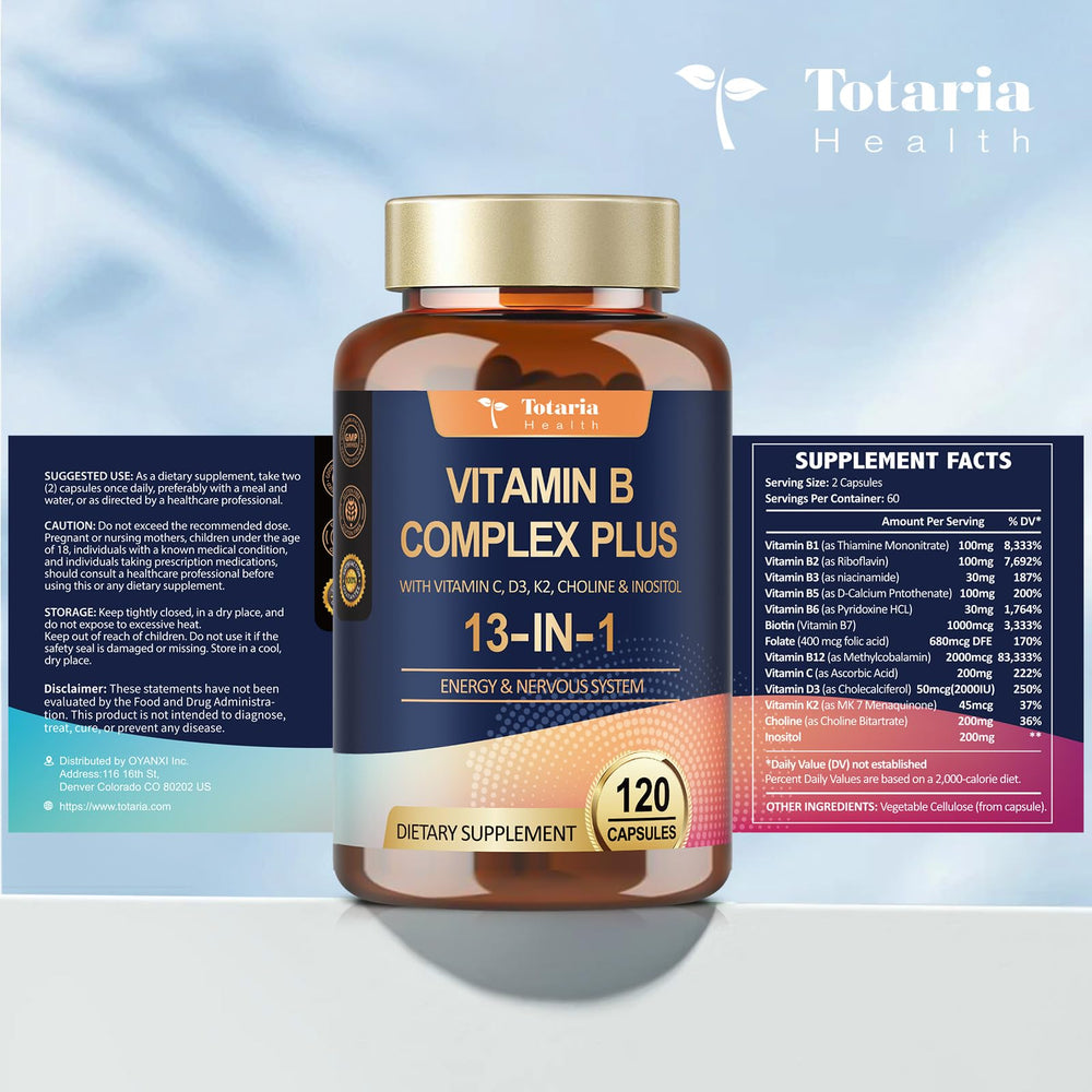 Totaria 13-in-1 Vitamin B Complex Plus packaging