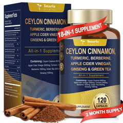 Totaria 18-in-1 Organic Ceylon Cinnamon Capsules bottle