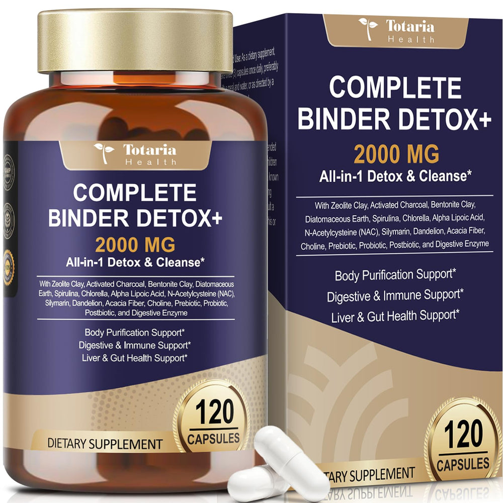 Bottle of Totaria 2000MG All-in-1 Detox Binder