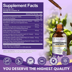 Calm and focused with ashwagandha, L-Theanine, magnesium and zinc