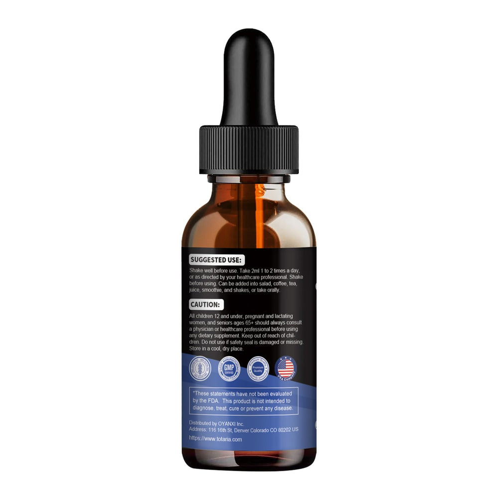 Totaria Cortisol Drops packaging with 2 FL.OZ label