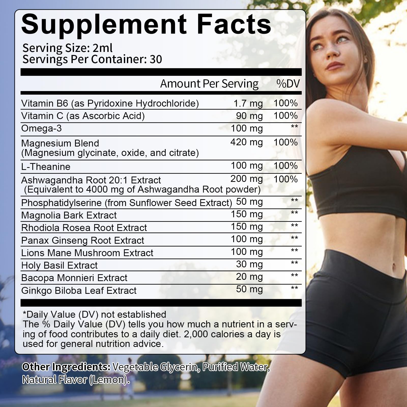 Lifestyle shot depicting calm focus and sleep support