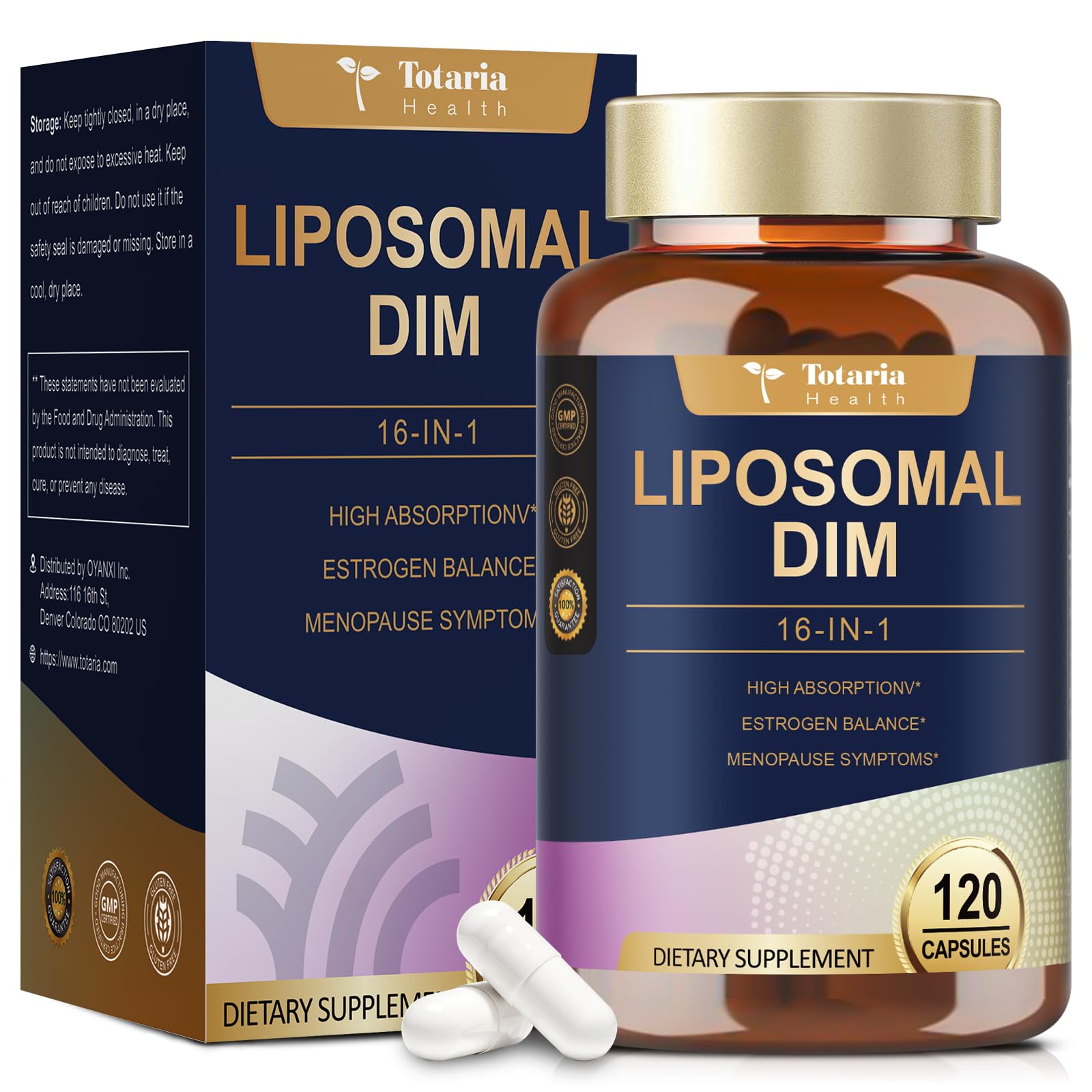 Hero image for Totaria DIM 400mg liposomal supplement