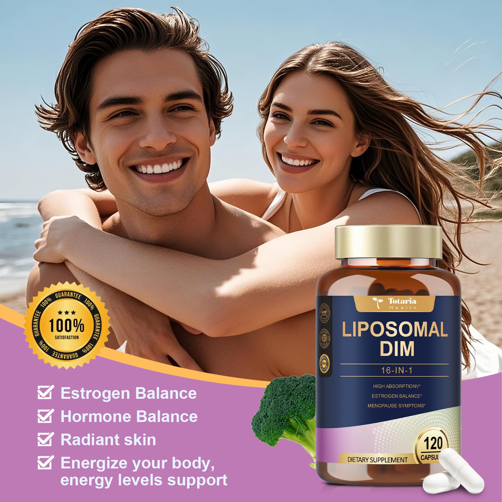 Totaria DIM men's hormone support illustration