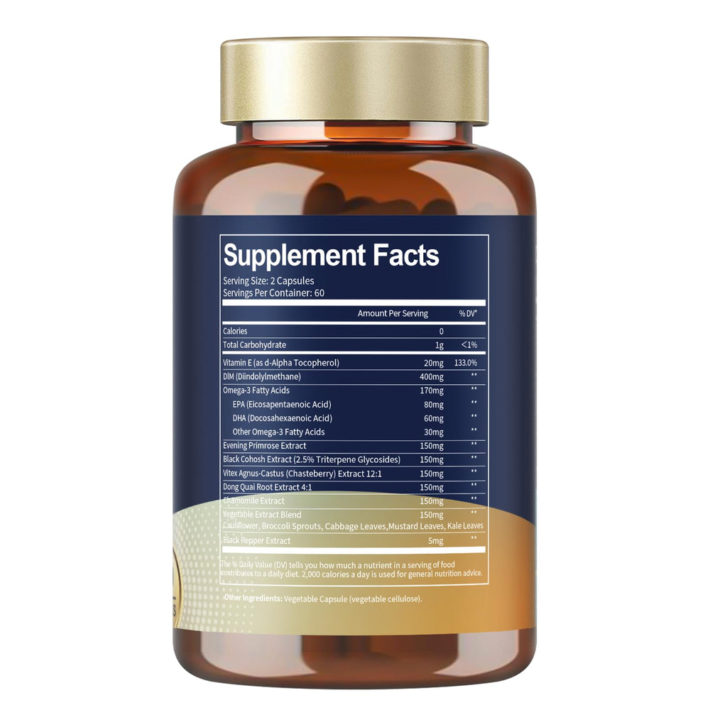 Third-party testing and GMP certification label for Totaria DIM