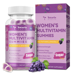 Totaria front packaging showing grape flavor and vegan benefits
