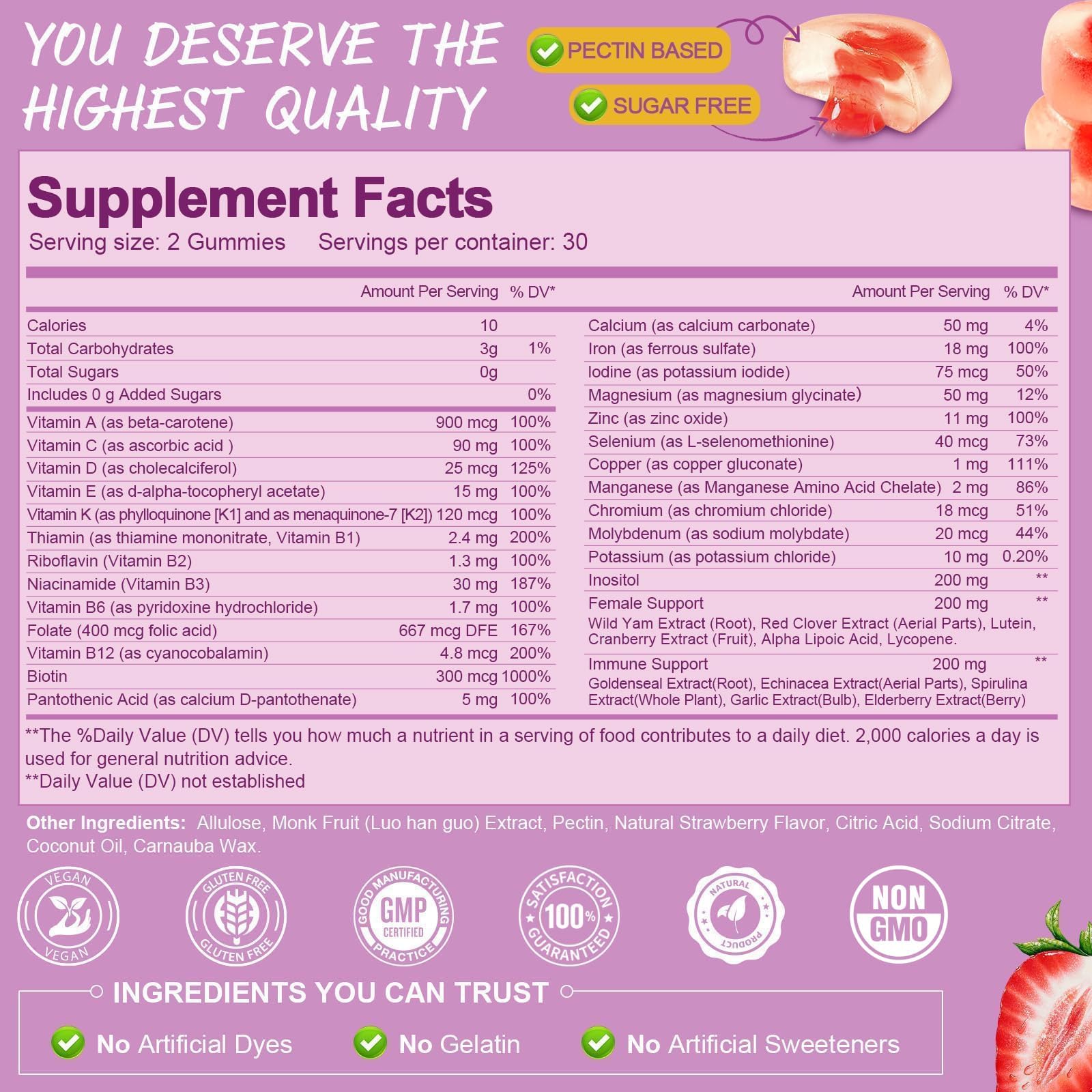 Totaria close-up of filled gummy center highlighting concentrated nutrient delivery