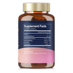 Close-up of 60-day supply bottle showing 180 capsules