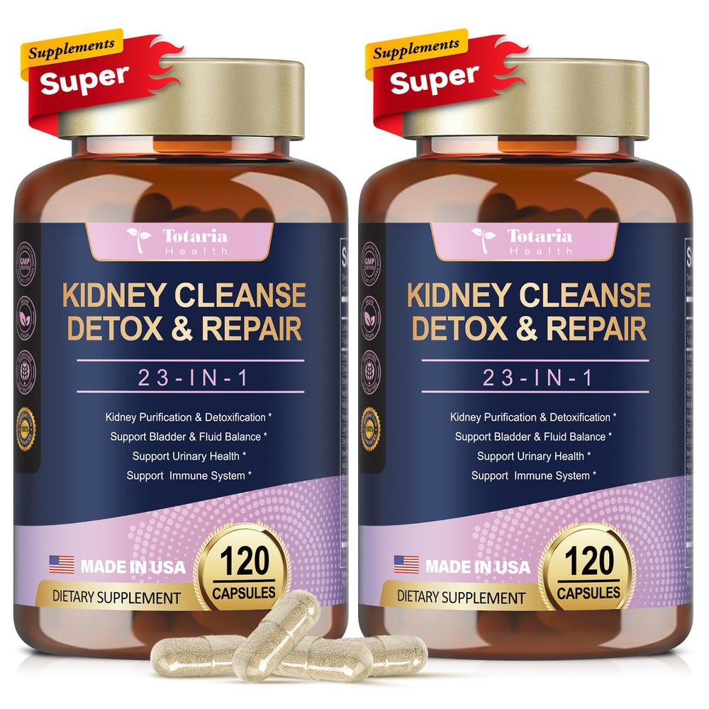 Totaria Kidney & Liver Cleanse Detox & Repair Capsules bottle and packaging
