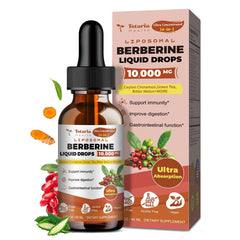 Bottle of Totaria Liposomal Berberine Drops with label