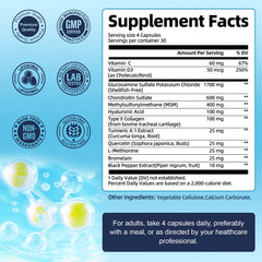 Type II collagen from bovine cartilage with hyaluronic acid