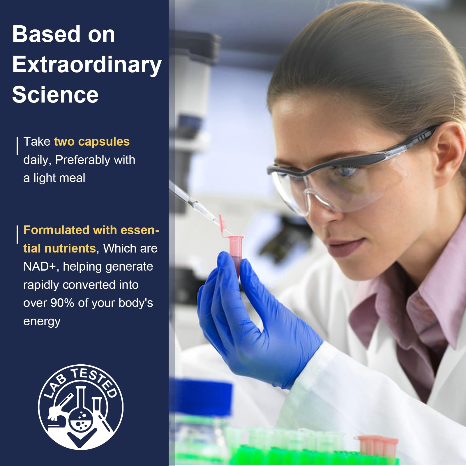 Product packaging and 60-day supply label