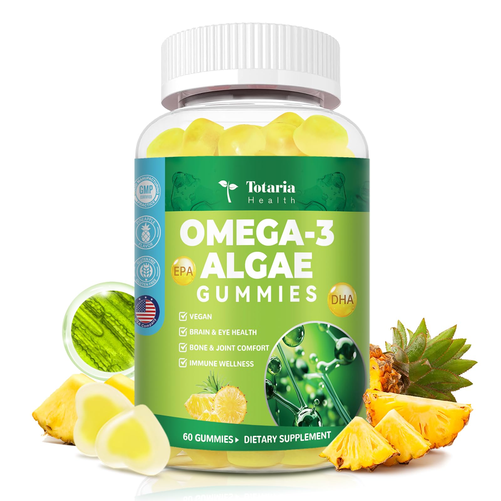 60-count Totaria Omega-3 Gummies bottle