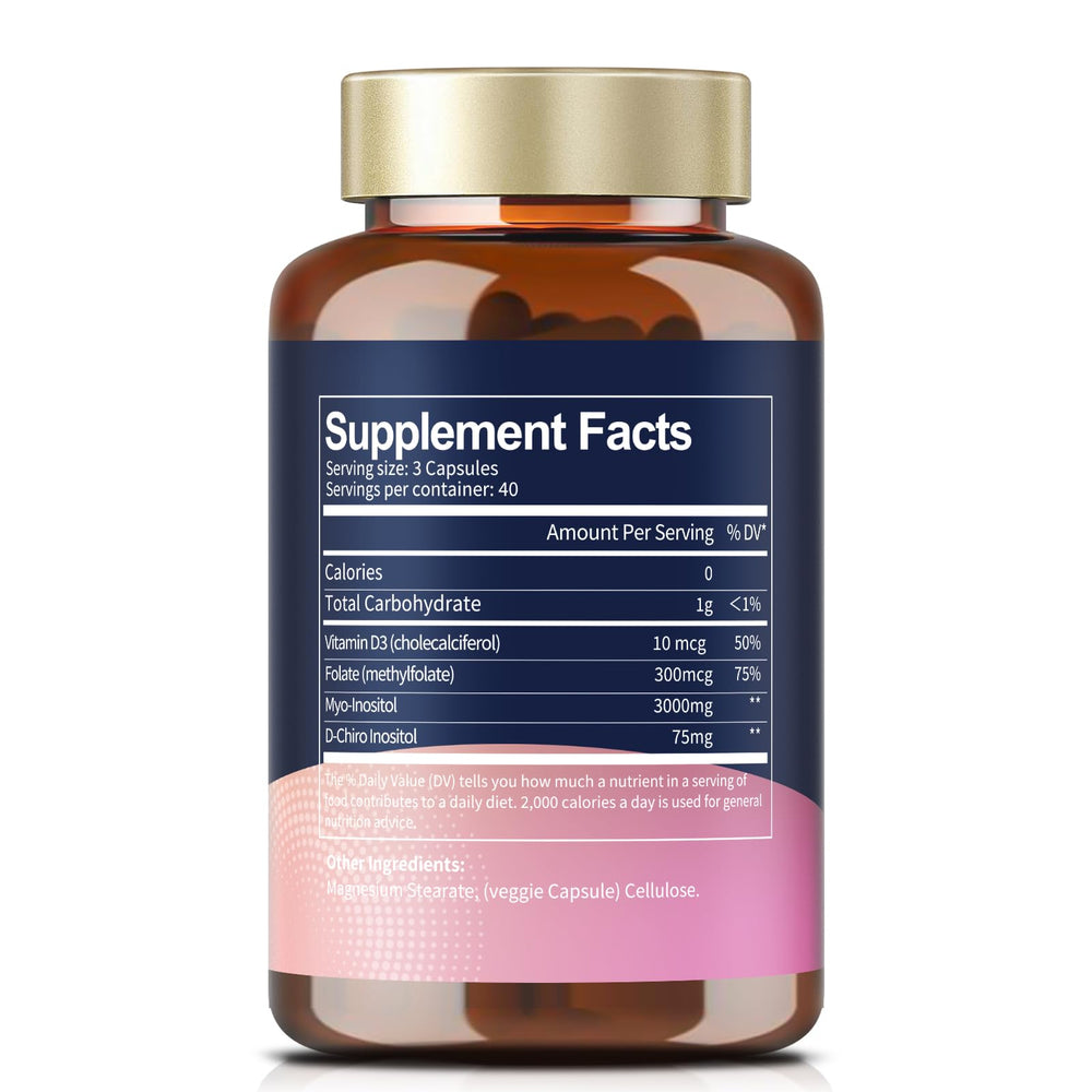 Totaria powder texture on spoon highlighting fine inositol blend for consistent dosage
