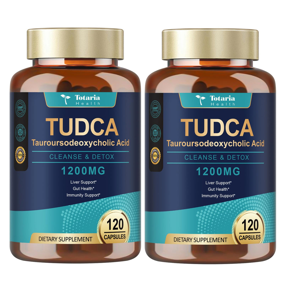 Totaria TUDCA 1200mg bottle – front view