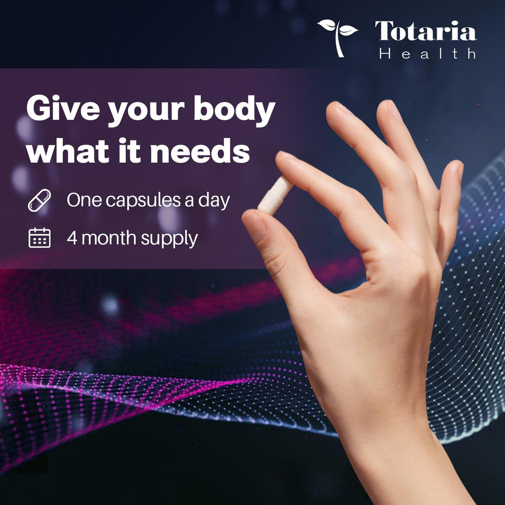 Vegan magnesium supplement bottle with 120 capsules