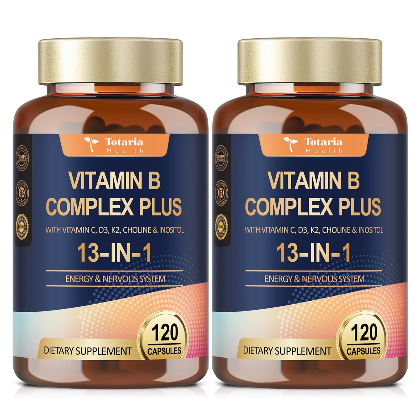 Totaria 13-in-1 Vitamin B Complex bottle front label