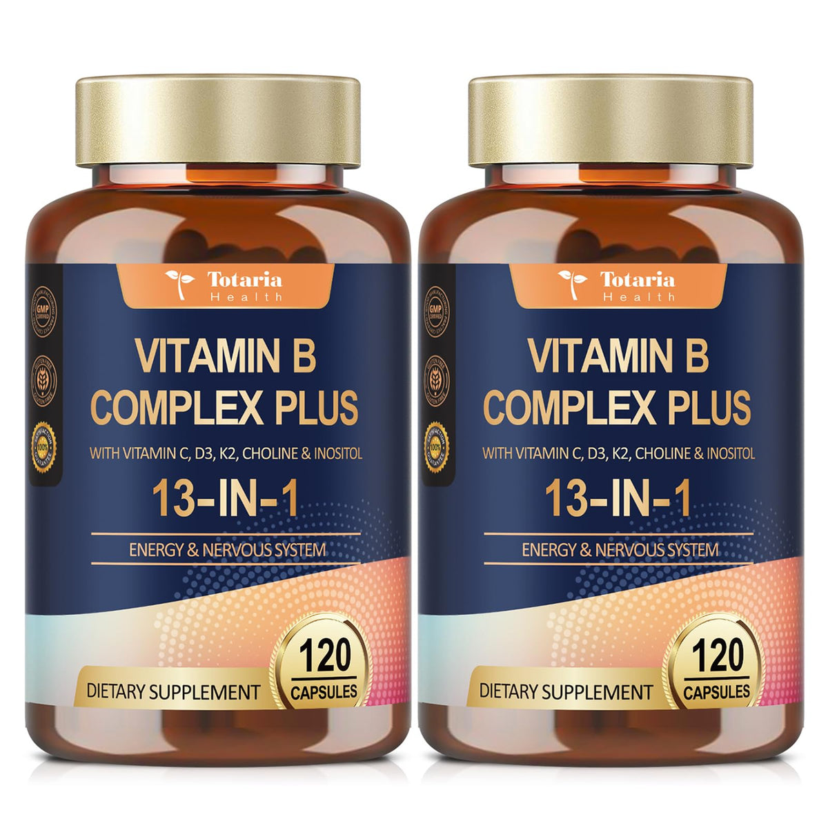 Totaria 13-in-1 Vitamin B Complex bottle front label