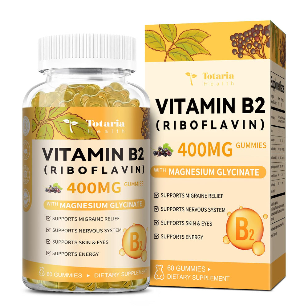Front view of Totaria Vitamin B2 Gummies bottle