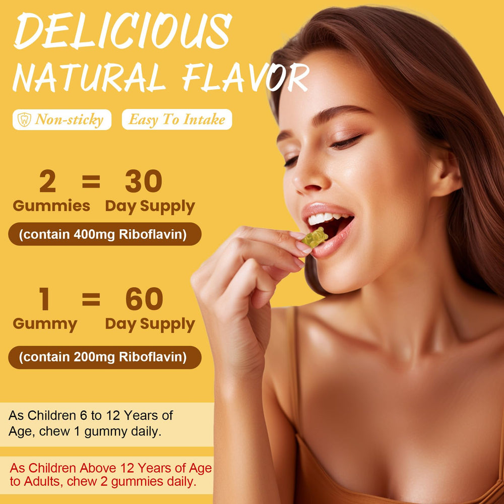 Nutrition facts and supplement details for Totaria B2 gummies