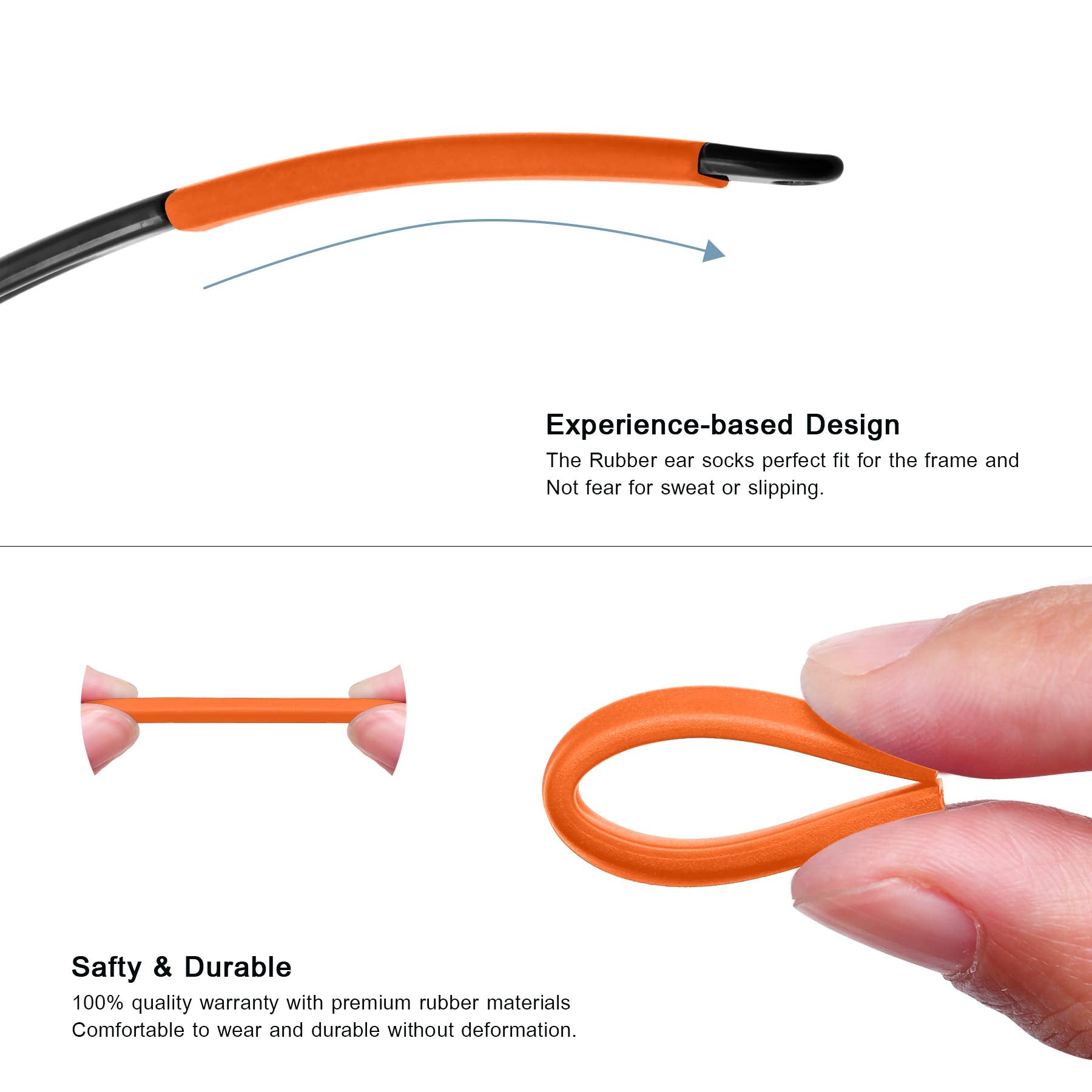 Packaging image for ToughAsNails orange replacement kit for Oakley Fast Jacket sunglasses