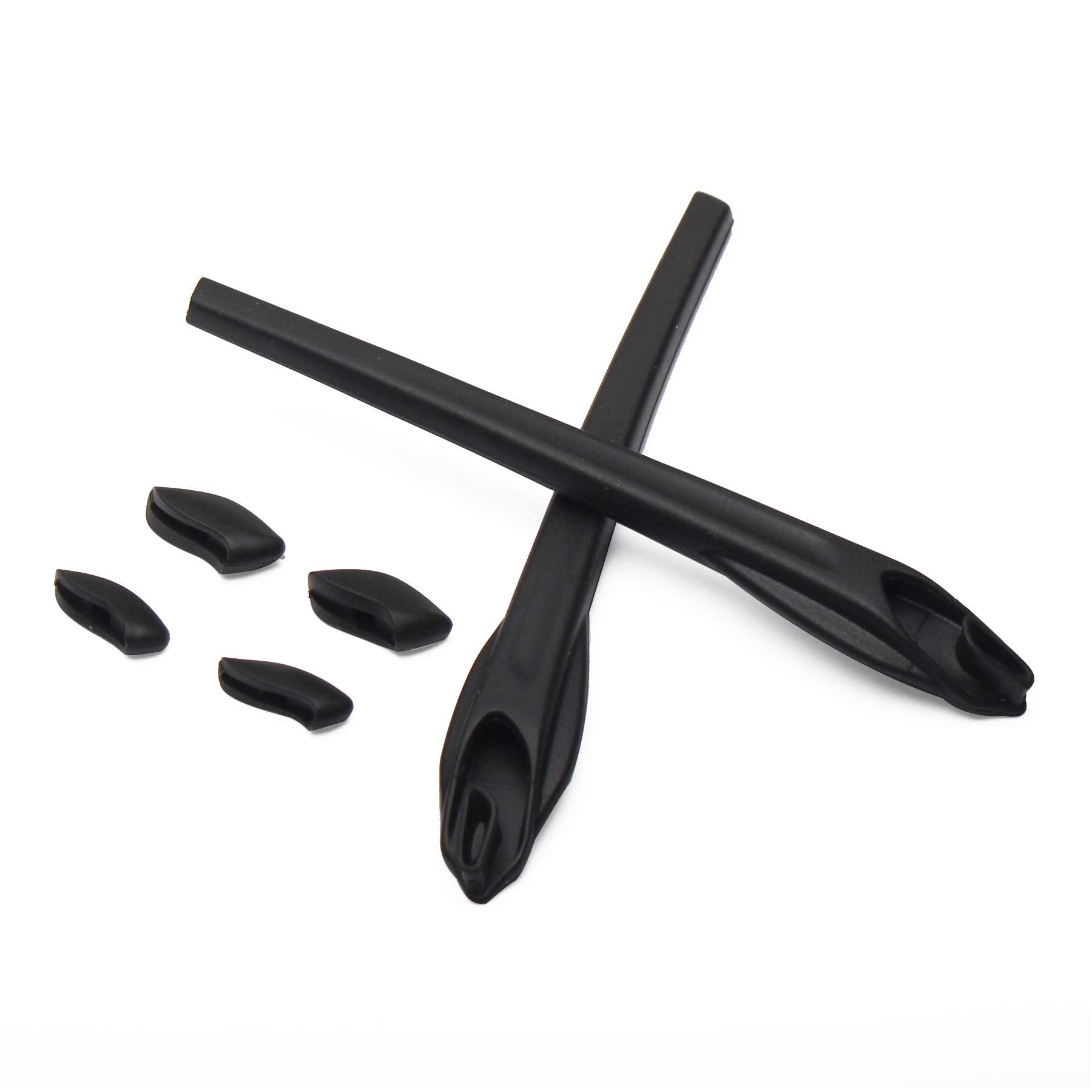 ToughAsNails Black Replacement Rubber Kit for Oakley Flak 2.0 XL Ear Socks and Nose Pads – OO9188/OO9295