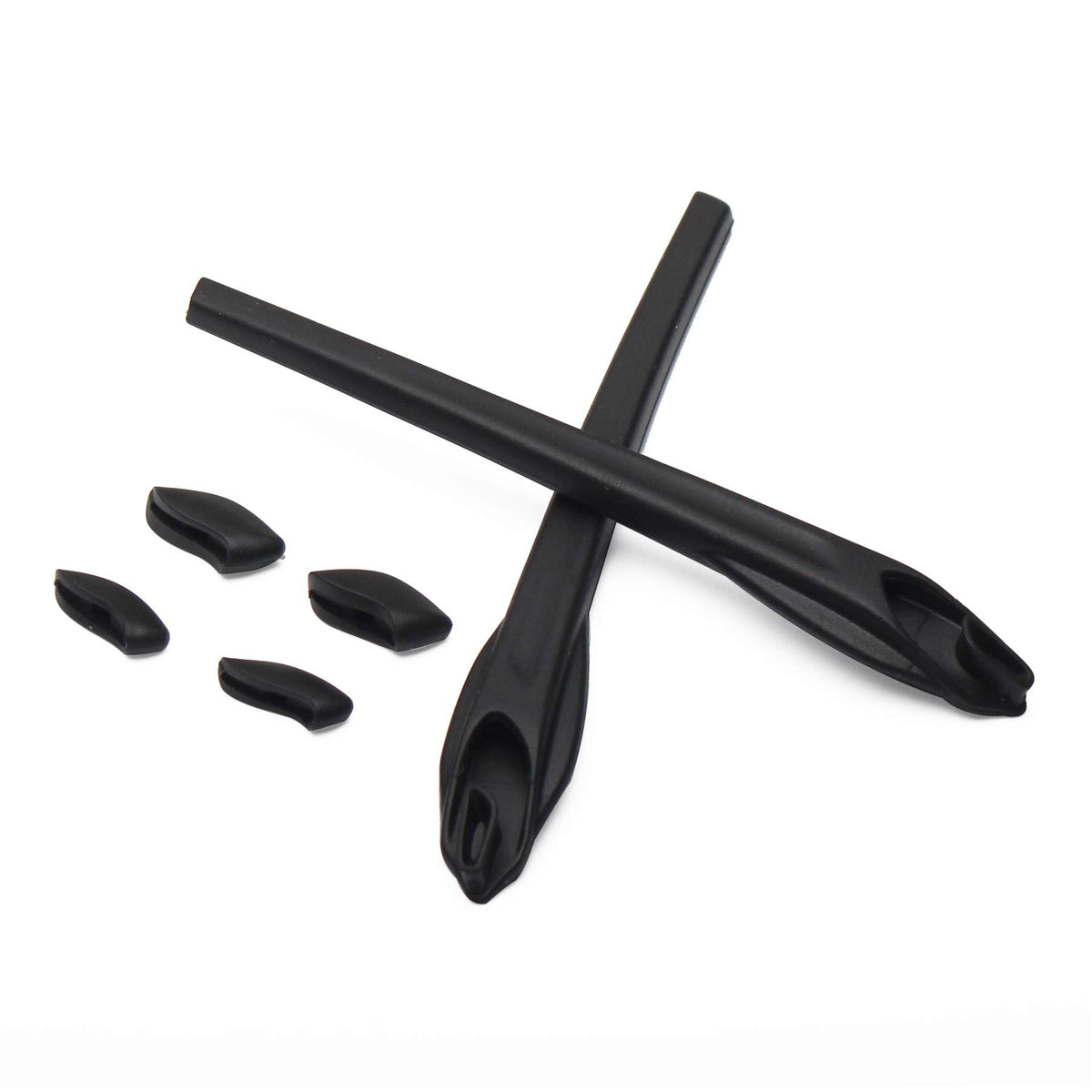 ToughAsNails Black Replacement Rubber Kit for Oakley Flak 2.0 XL Ear Socks and Nose Pads – OO9188/OO9295