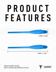 Blue ToughAsNails silicone rubber material close-up