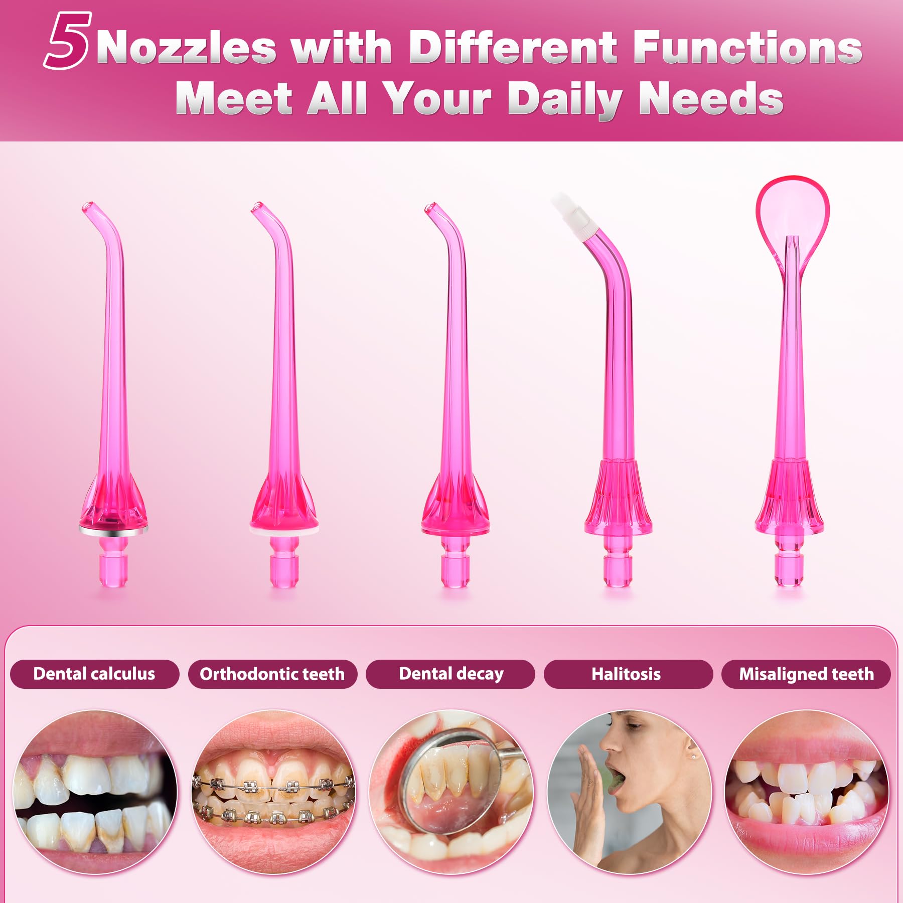 Three cleaning modes: Normal, Soft, and Pulse