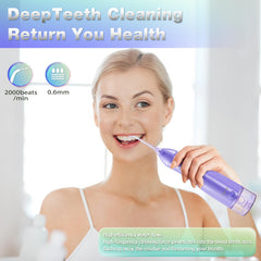Cordless rechargeable water flosser with USB charging