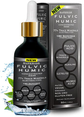 Bottle of trace mineral drops with 77 minerals