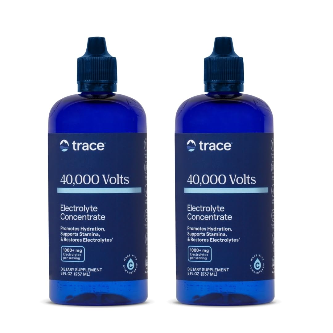 Trace Minerals 40,000 Volts bottle - front label