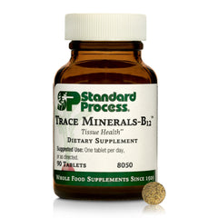 Hero image showing Trace Minerals-B12 90 tablets for thyroid and cellular function support
