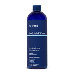 Trace Minerals Colloidal Silver 16 oz bottle on white background