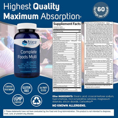 Product label showing whole foods and minerals
