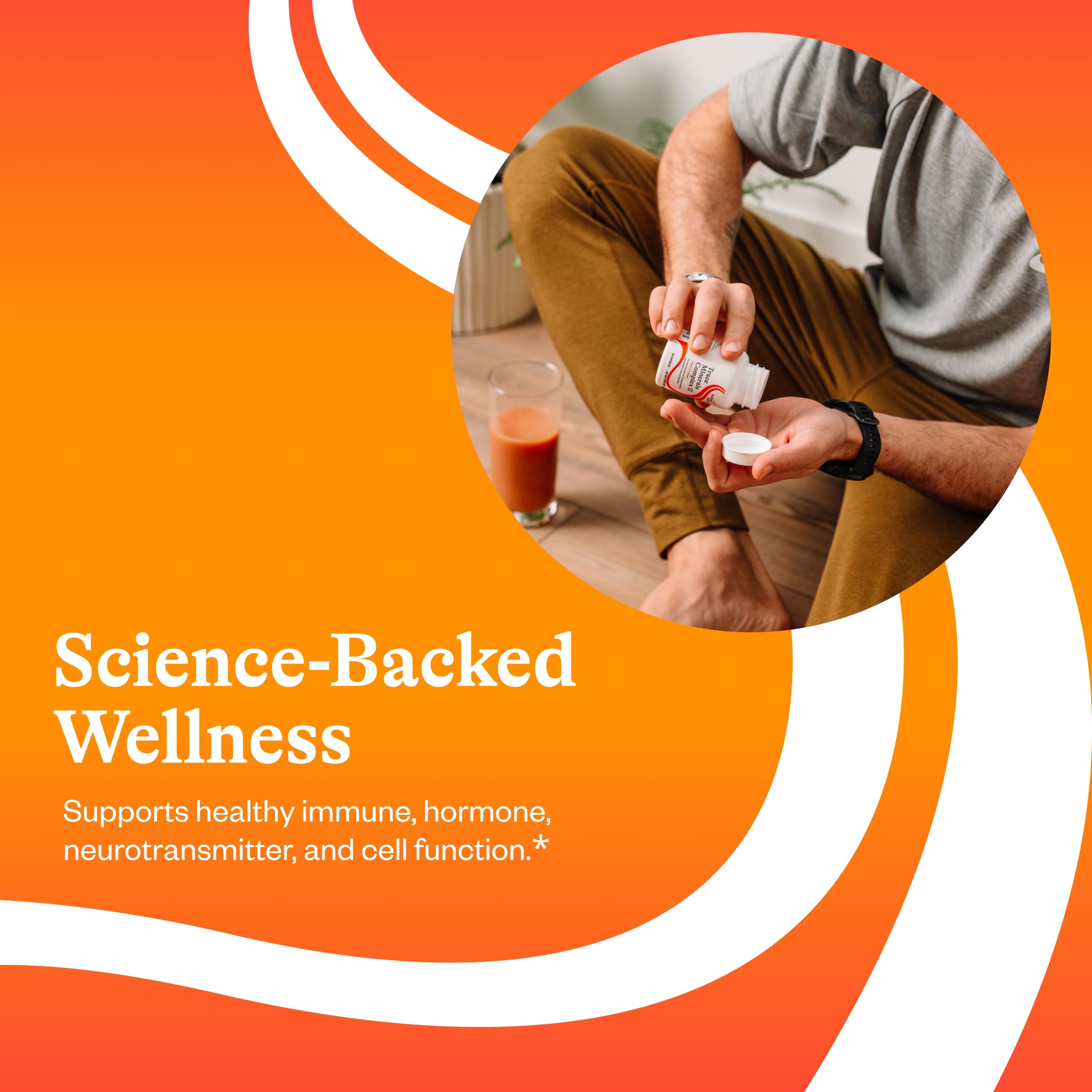 Iron-free and copper-free formula on Trace Minerals Complex II label