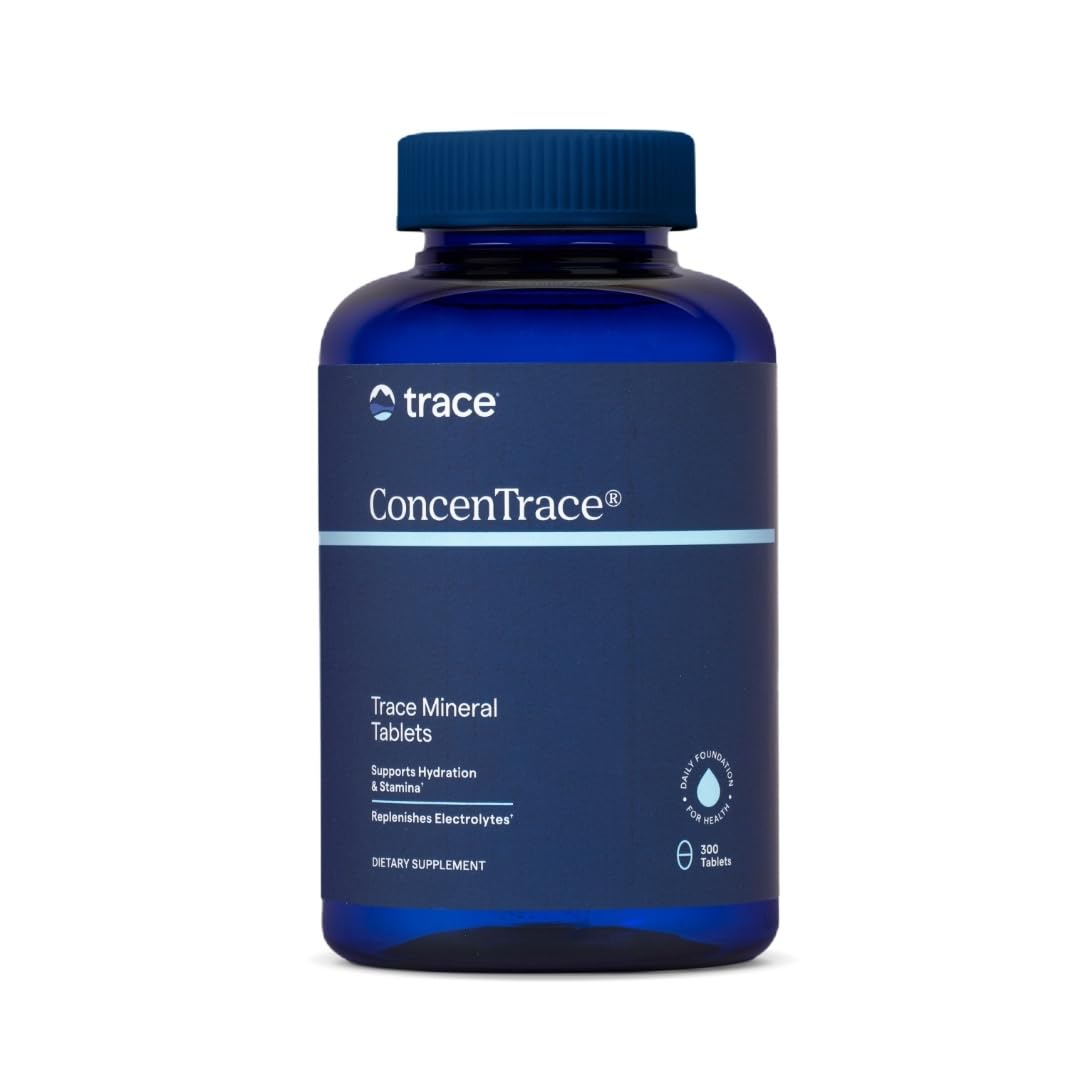 Front view of Trace Minerals ConcenTrace bottle with label