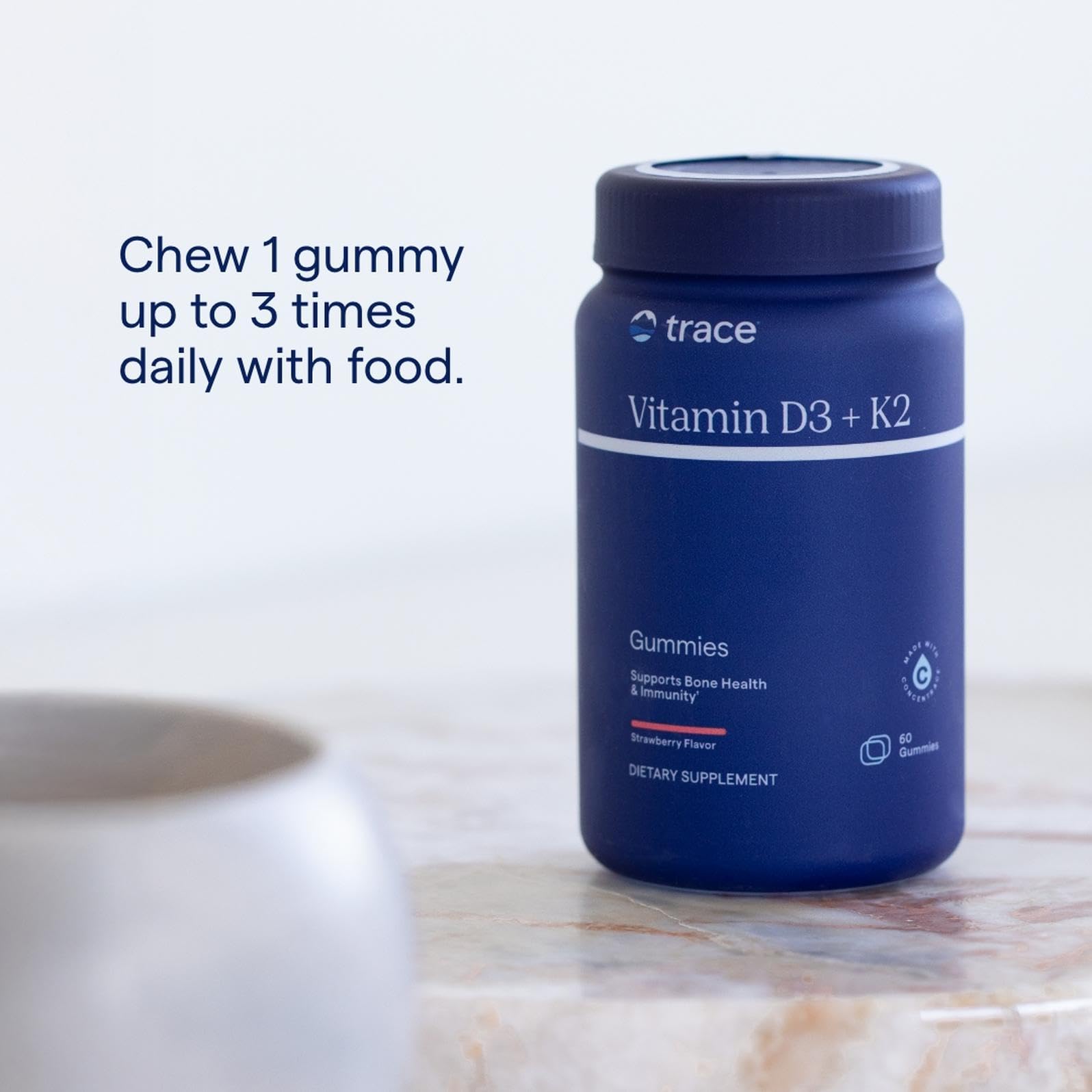 Natural strawberry flavor indicator