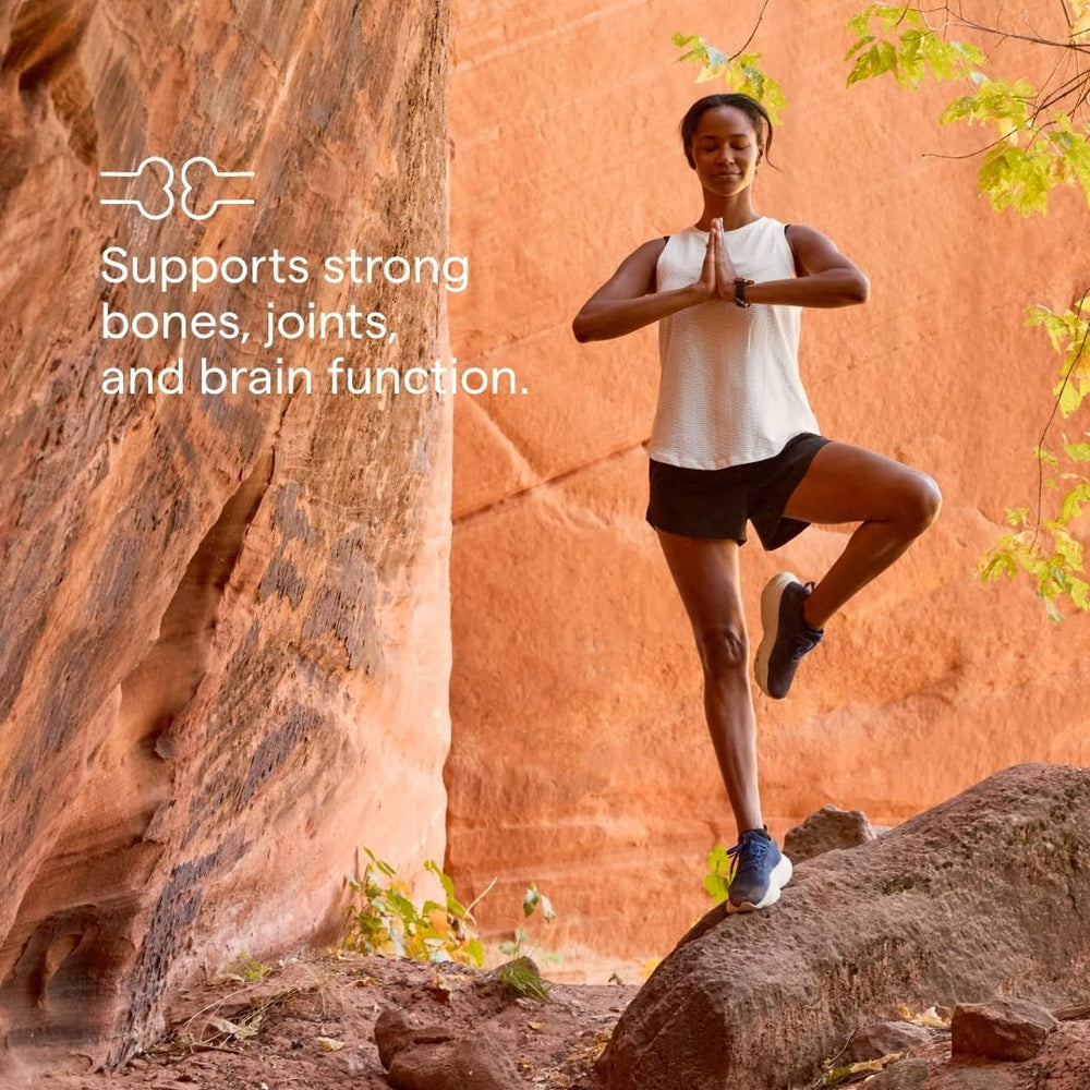 Graphic illustrating bone health and connective tissue support