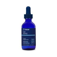 Front view of Trace Minerals Ionic D3+K2 Liquid Multivitamin bottle (2 fl oz)