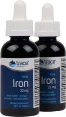 Bottle front view of Trace Minerals Ionic Iron 22mg