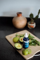 Trace Minerals Keto Electrolyte Drops being poured into water for steady energy.