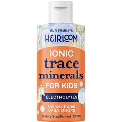 Trace Minerals for Kids bottle with front label and dropper