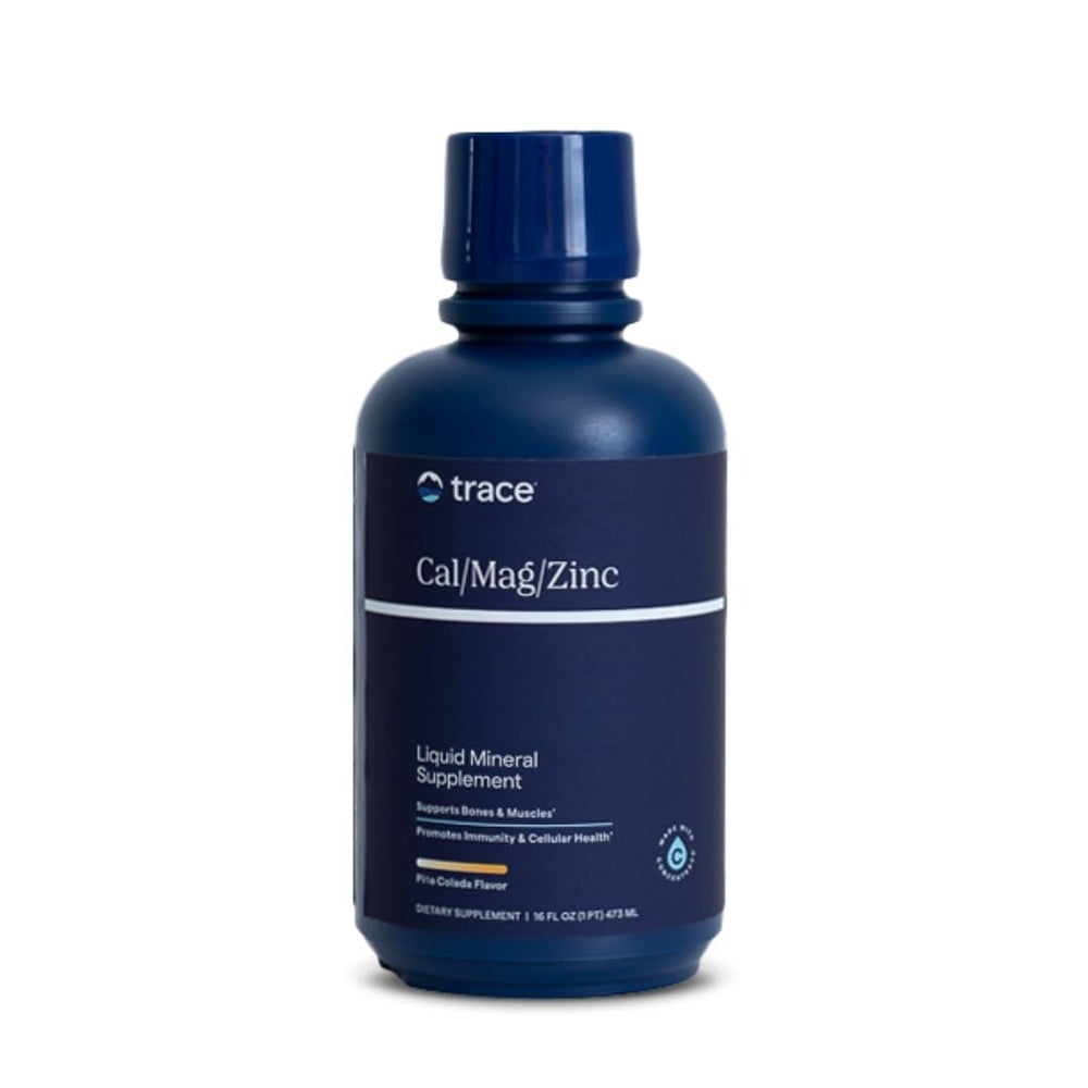 Trace Minerals liquid Cal/Mag/Zinc bottle label