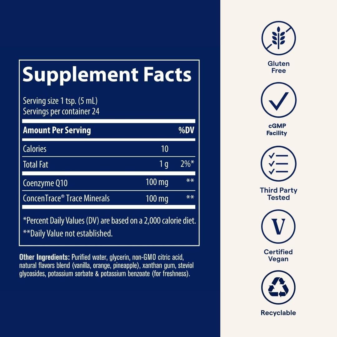Ingredients: Coenzyme Q10 with ionic minerals