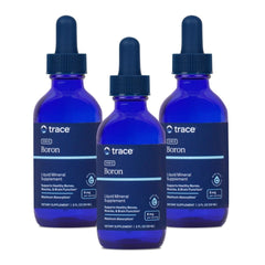 Trace Minerals Liquid Ionic Boron bottle with 6 mg boron and trace minerals