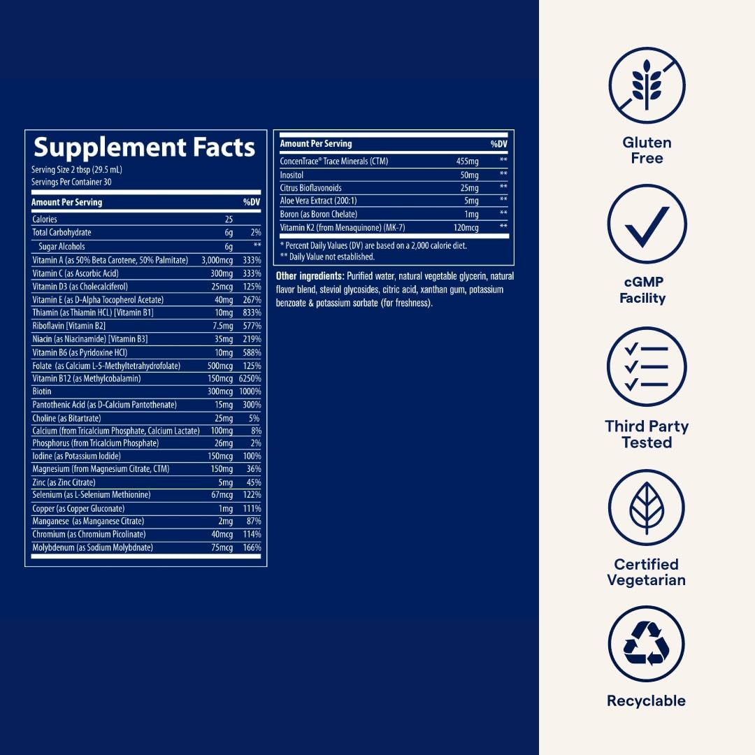 Gluten-free daily vitamin-mineral supplement for energy and bone health