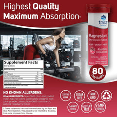 Effervescent tablet dissolving in a glass of water