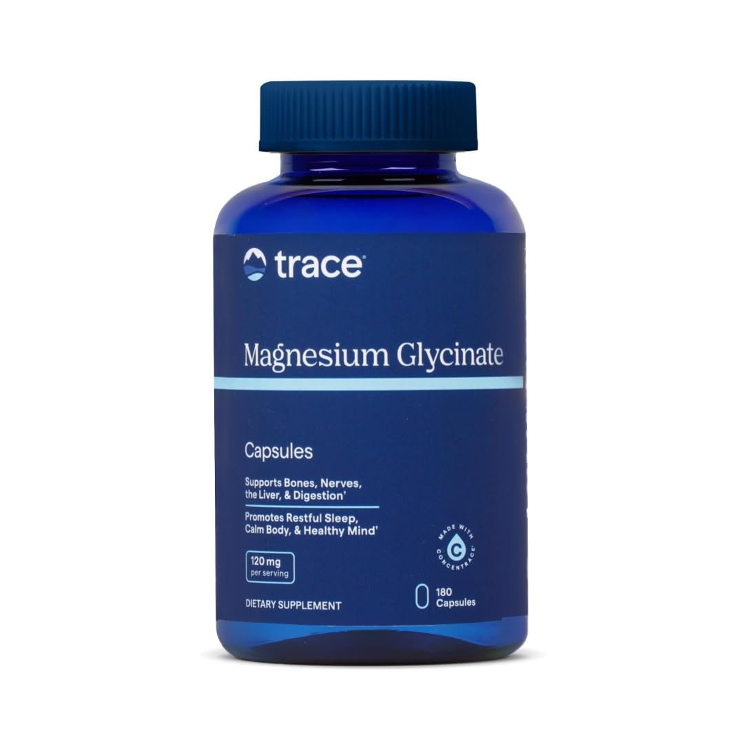 Trace Minerals Magnesium Glycinate 120mg bottle - 180 capsules