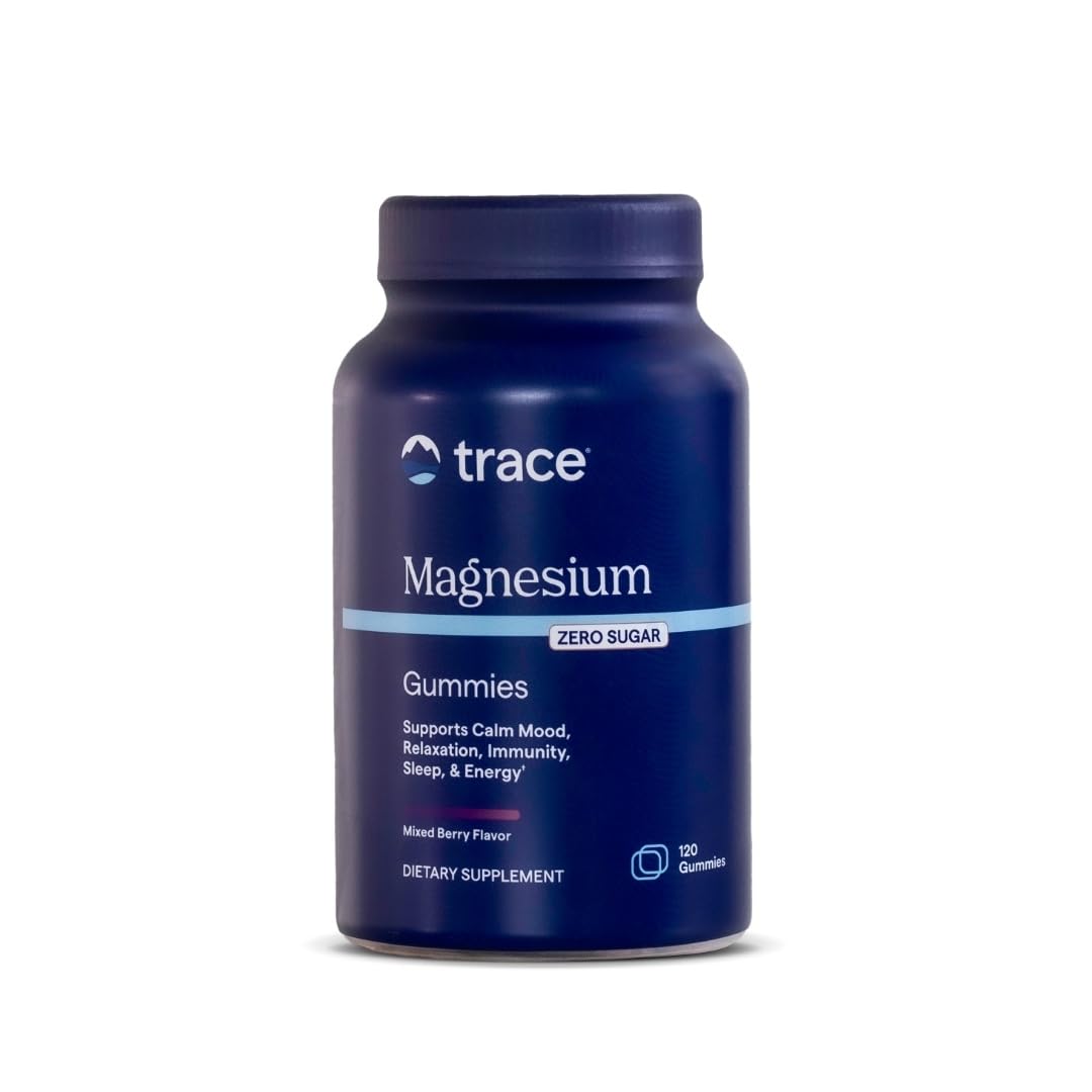 Trace Minerals Magnesium Gummies bottle with 120-count label